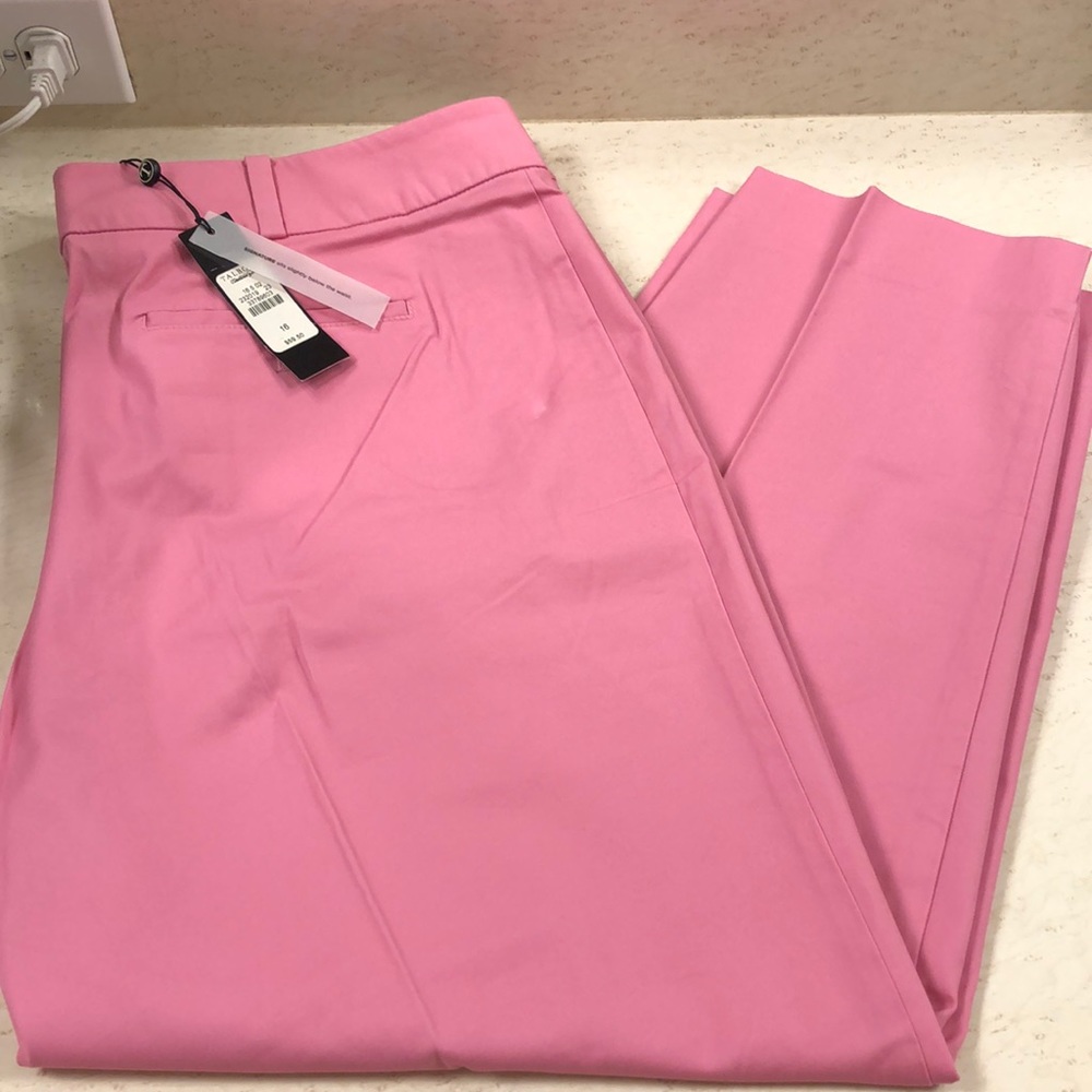 Talbots Pink Signature Fit Ankle pants EUC.